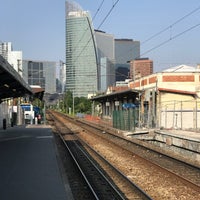 Photo taken at Gare SNCF de Courbevoie by PH . on 7/8/2018