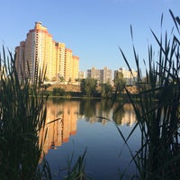Photo taken at Парк «Позняки» by Alexandra K. on 8/5/2016