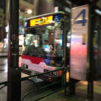 Photo taken at Meguro Sta. Bus Stop by mo on 4/1/2019