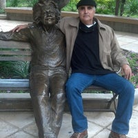 Photo taken at Albert Einstein Statue by Eddie E. on 10/29/2013