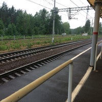Photo taken at Ж/д платформа «Ушково» by Коля С. on 7/7/2016