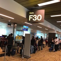 Photo taken at Gate F30 by Chen Shang O. on 10/21/2018
