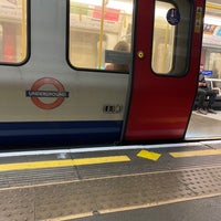 Photo taken at Barbican London Underground Station by Ken W. on 11/18/2021