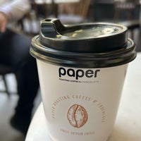 Photo taken at Paper Roasting Coffee &amp;amp; Chocolate by Pelin Ö. on 10/16/2023