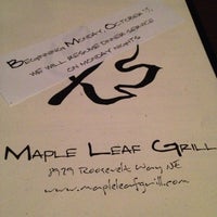 Photo taken at Maple Leaf Grill by Matthew K. on 11/22/2012