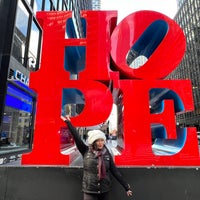 Photo taken at HOPE Sculpture by Robert Indiana by Winnie R. on 12/17/2022