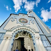 Photo taken at Kostol sv. Alžbety (The Blue Church) by Sam on 3/3/2024