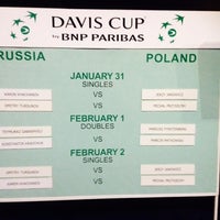 Photo taken at Davis CUP Russia Vs Poland by Anna W. on 2/2/2014