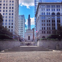 Photo taken at Battle Monument Square by Will C. on 8/4/2013