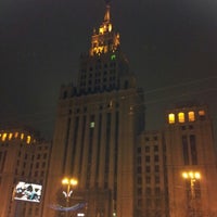 Photo taken at Остановка «Метро Красные Ворота» by томас К. on 12/30/2012