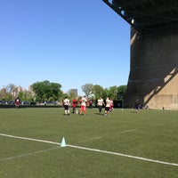 Photo taken at Hell Gate Rugby Fields by GAIL J. on 5/12/2013