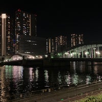 Photo taken at 隅田川テラス 勝鬨橋 右岸 by Sohei M. on 9/23/2021