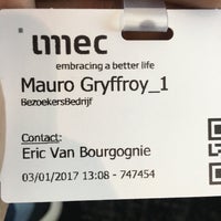 Photo taken at IMEC by Mauro G. on 1/3/2017