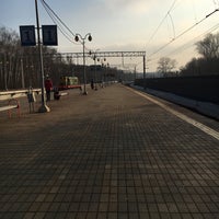 Photo taken at Ж/д платформа «Яуза» by Anna S. on 2/21/2016