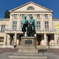 Photo taken at Goethe-Schiller-Denkmal by Dirk T. on 7/14/2020