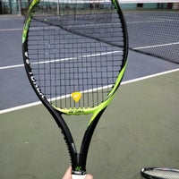 Photo taken at Racquet Club Tennis Court 3,4 by Piriya K. on 2/10/2018