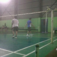 Photo taken at GOR WGN - badminton hall by dwi n. on 11/13/2012