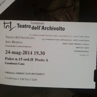 Снимок сделан в Teatro dell&amp;#39;Archivolto пользователем Gaia G. 5/24/2014