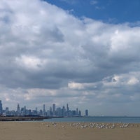 Photo taken at Oakwood / 41St Street Beach by Abril M. on 3/18/2019