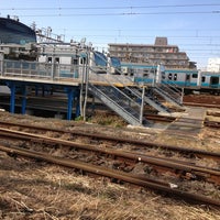 Photo taken at 蒲田操車場 by Takahiro Y. on 2/2/2013