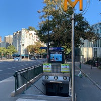 Photo taken at Métro Raspail [4,6] by Stéphan P. on 9/15/2019