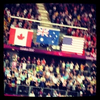 Photo taken at London 2012 Basketball Arena by Eliza A. on 9/11/2012