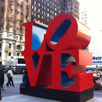 Photo taken at LOVE Sculpture by Robert Indiana by Juyeon Genie L. on 5/3/2013