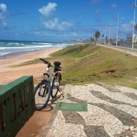 Photo taken at Praia de Pituaçu by Reiner R. on 10/9/2012
