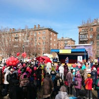 Photo taken at Сквер Лучистый by Mikhail S. on 3/12/2016