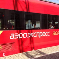 Photo taken at Aeroexpress Terminal at Belorusski Railway Station by Евгений Х. on 5/14/2013