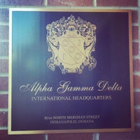 Photo taken at Alpha Gamma Delta Fraternity International Headquarters by Natalie D. on 6/13/2013