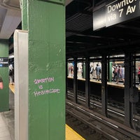 Photo taken at MTA Subway - 50th St (C/E) by Joel S. on 6/26/2022