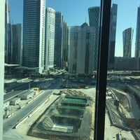 Photo taken at Marriott Courtyard | Executive Apartments | Renaissance Doha City Center by Buğra A. on 2/6/2015