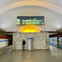Photo taken at metro Pionerskaya by Pavel V. on 11/16/2021