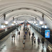 Photo taken at metro Ligovsky Prospekt by Pavel V. on 7/19/2021