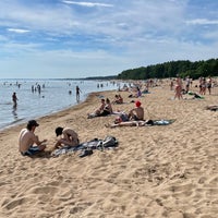 Photo taken at Komarovo Beach by Pavel V. on 7/2/2022
