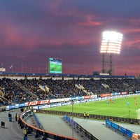 Photo taken at Стадион «Петровский» by Pavel V. on 10/31/2015