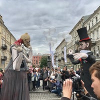 Photo taken at Памятник Достоевскому by Pavel V. on 7/6/2019