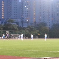 Photo taken at Singapore Sports School Soccer Field by Maslinda M. on 11/4/2012