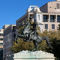 Photo taken at Andrew Jackson Statue by Gordon P. on 10/19/2022