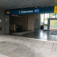 Photo taken at Downtown MRT Station (DT17) by Cheen T. on 1/16/2020
