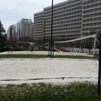 Photo taken at Crystal City Sand Volleyball Courts by Irish T. on 4/3/2014