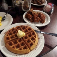 Photo taken at J. Spain&amp;#39;s Waffles &amp;amp; Wings by Dezi on 11/3/2012