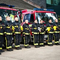 Photo taken at Euston Fire Station by Eddie S. on 11/26/2012