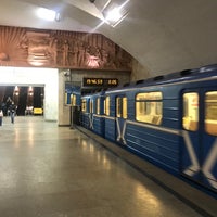 Photo taken at Metro Kirovskaya by Anton G. on 1/21/2018