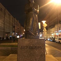 Photo taken at Памятник Достоевскому by Anton G. on 10/3/2017