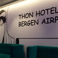 Photo taken at Thon Hotel Bergen Airport by Dan D. on 10/5/2014
