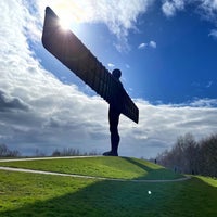Photo taken at Angel of the North by Samuel S. on 3/27/2023