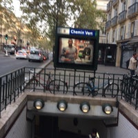Photo taken at Métro Chemin Vert [8] by Olivier d. on 9/22/2016