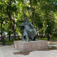 Photo taken at Памятник Ивану Крылову by Dmitry S. on 7/14/2019